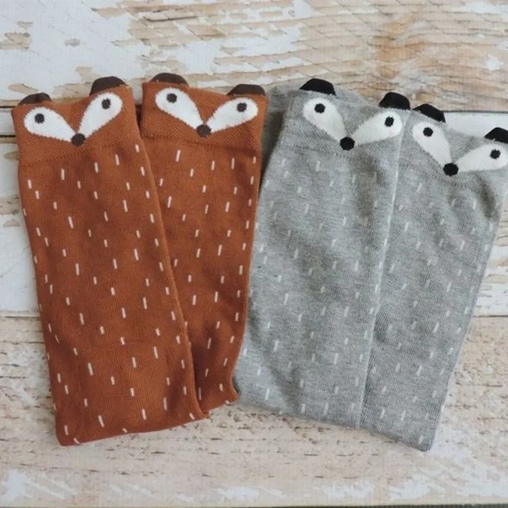 Fox Face Socks (Brown Only) - Picture 3 of 3